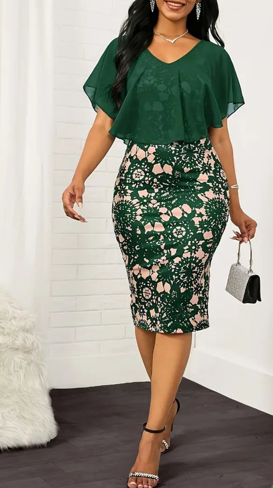 Floral bodycon dress